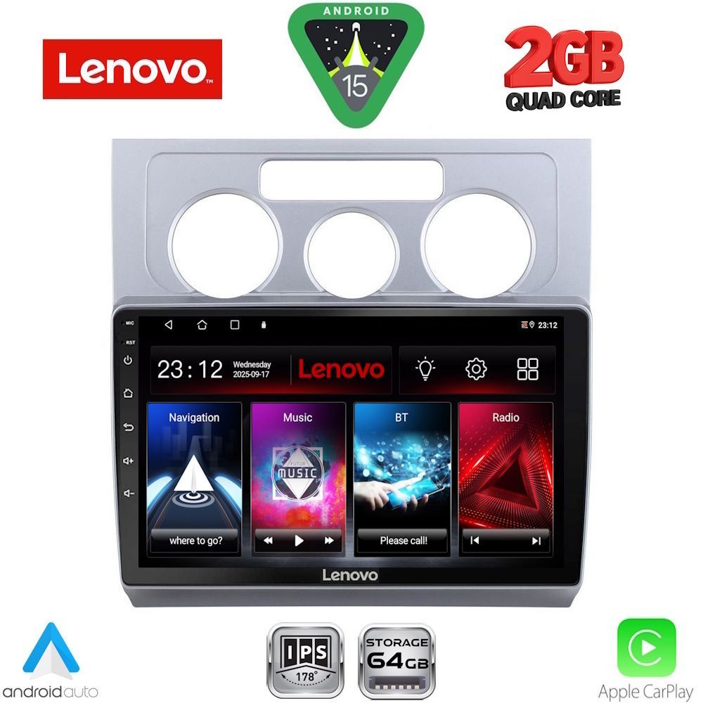 LENOVO LVD 2767_CPA A/C (10inc) MULTIMEDIA TABLET for VW TOURAN mod. 2003-2010