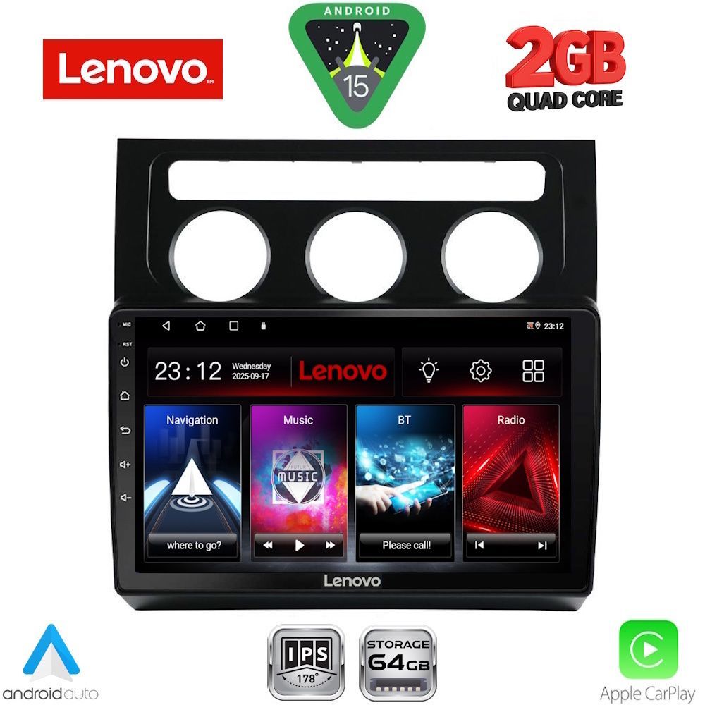 LENOVO LVD 2767_CPA CLIMA (10inc) MULTIMEDIA TABLET for VW TOURAN mod. 2003-2010