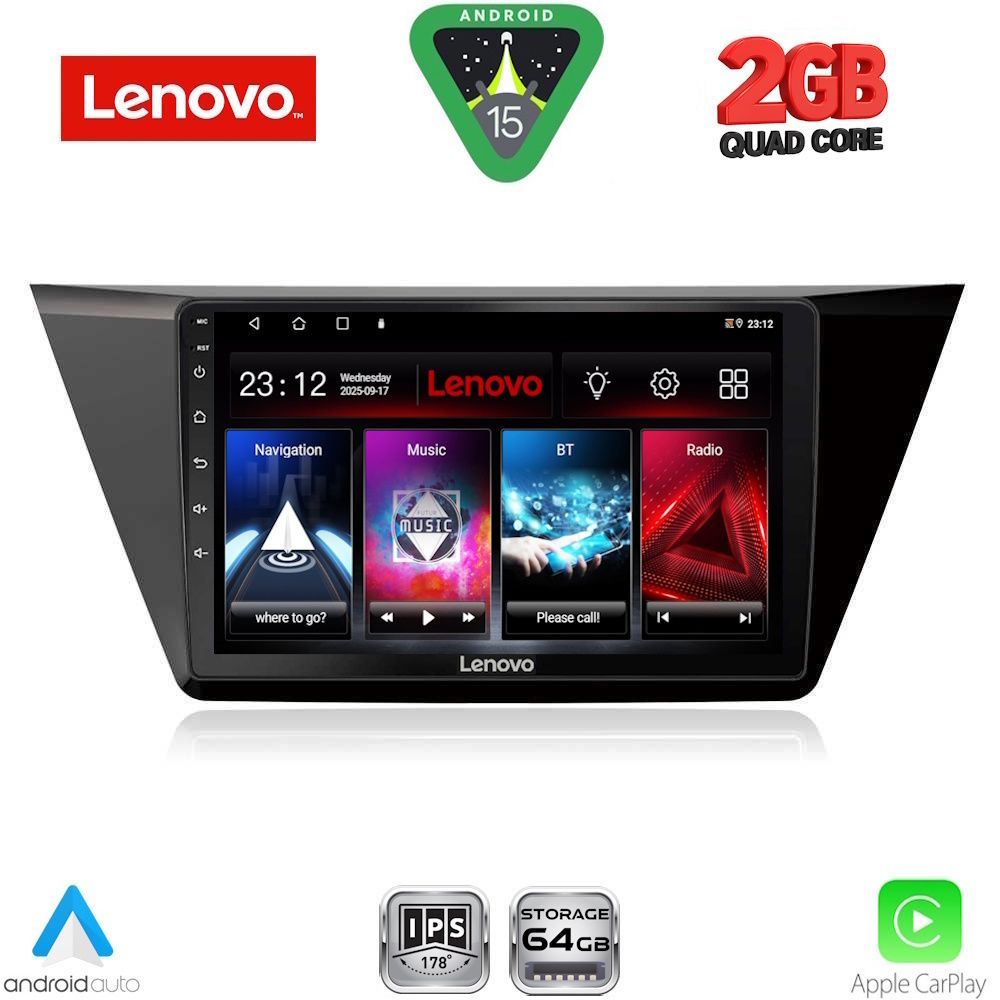 LENOVO LVD 2769_CPA (10inc) MULTIMEDIA TABLET for VW TOURAN mod. 2016-2026