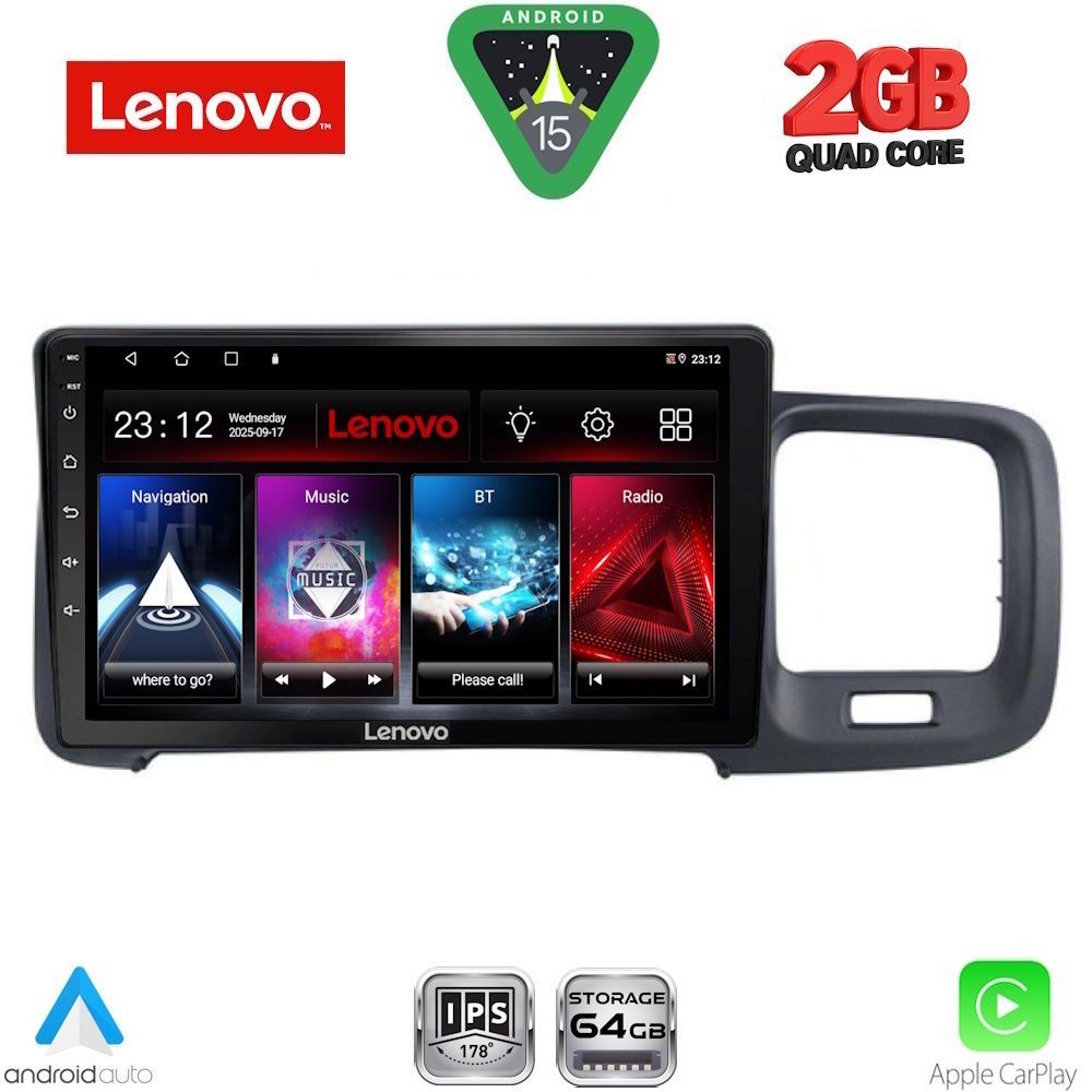 LENOVO LVD 2785_CPA (9inc) MULTIMEDIA TABLET for VOLVO S60 mod. 2010-2018