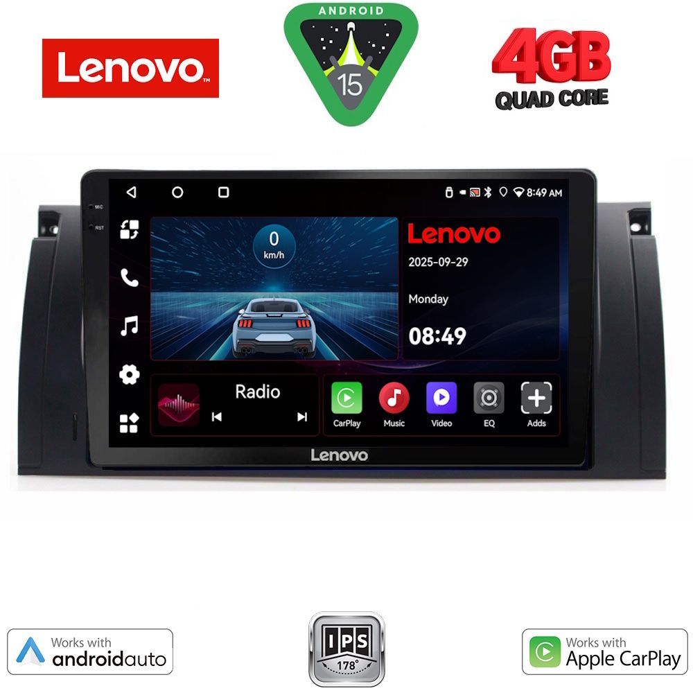 LENOVO LVE 8045_CPAA (9inc) MULTIMEDIA TABLET for BMW Series 5 (E39) mod. 1997-2005 | X5 (E53) mod. 1999-2006