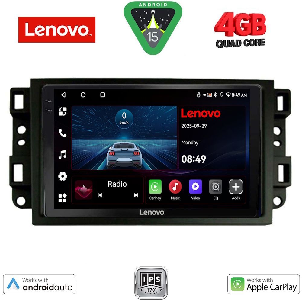LENOVO LVE 8070_CPAA (10inc) MULTIMEDIA TABLET for CHEVROLET ALL mod. 2004-2011