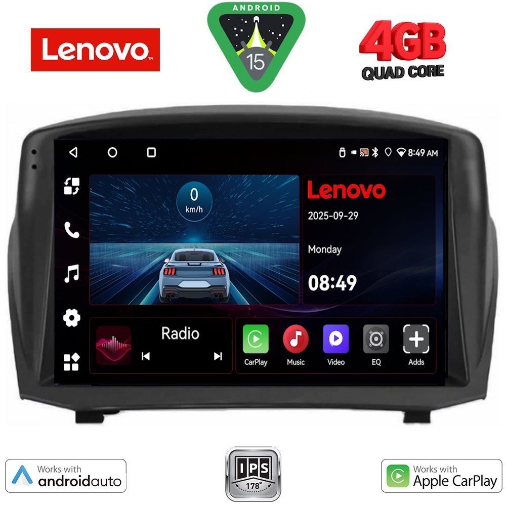 LENOVO LVE 8154B_CPAA (9inc) MULTIMEDIA TABLET for FORD FIESTA mod. 2008-2017