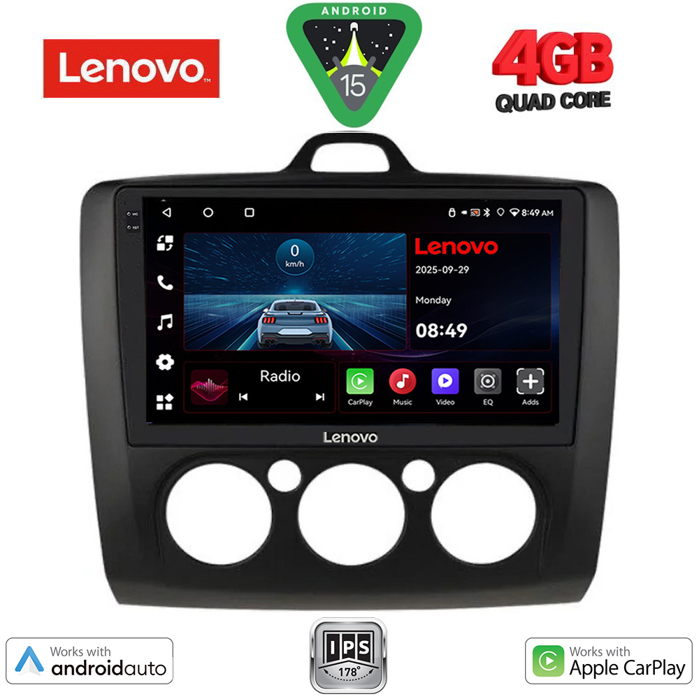 LENOVO LVE 8156BL_CPAA A/C (9inc) MULTIMEDIA TABLET for FORD FOCUS mod. 2005-2012 (BLACK)