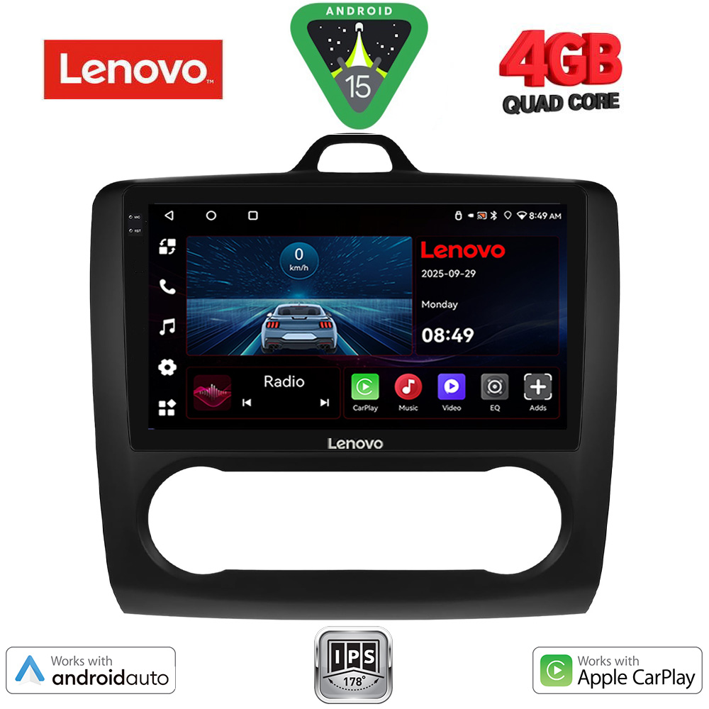 LENOVO LVE 8156BL_CPAA CLIMA (9inc) MULTIMEDIA TABLET for FORD FOCUS mod. 2005-2012 (BLACK)