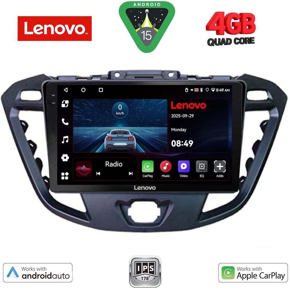 LENOVO LVE 8177_CPAA (9inc) MULTIMEDIA TABLET for FORD TRANSIT CUSTOM | TOURNEO CUSTOM mod. 2013-2019