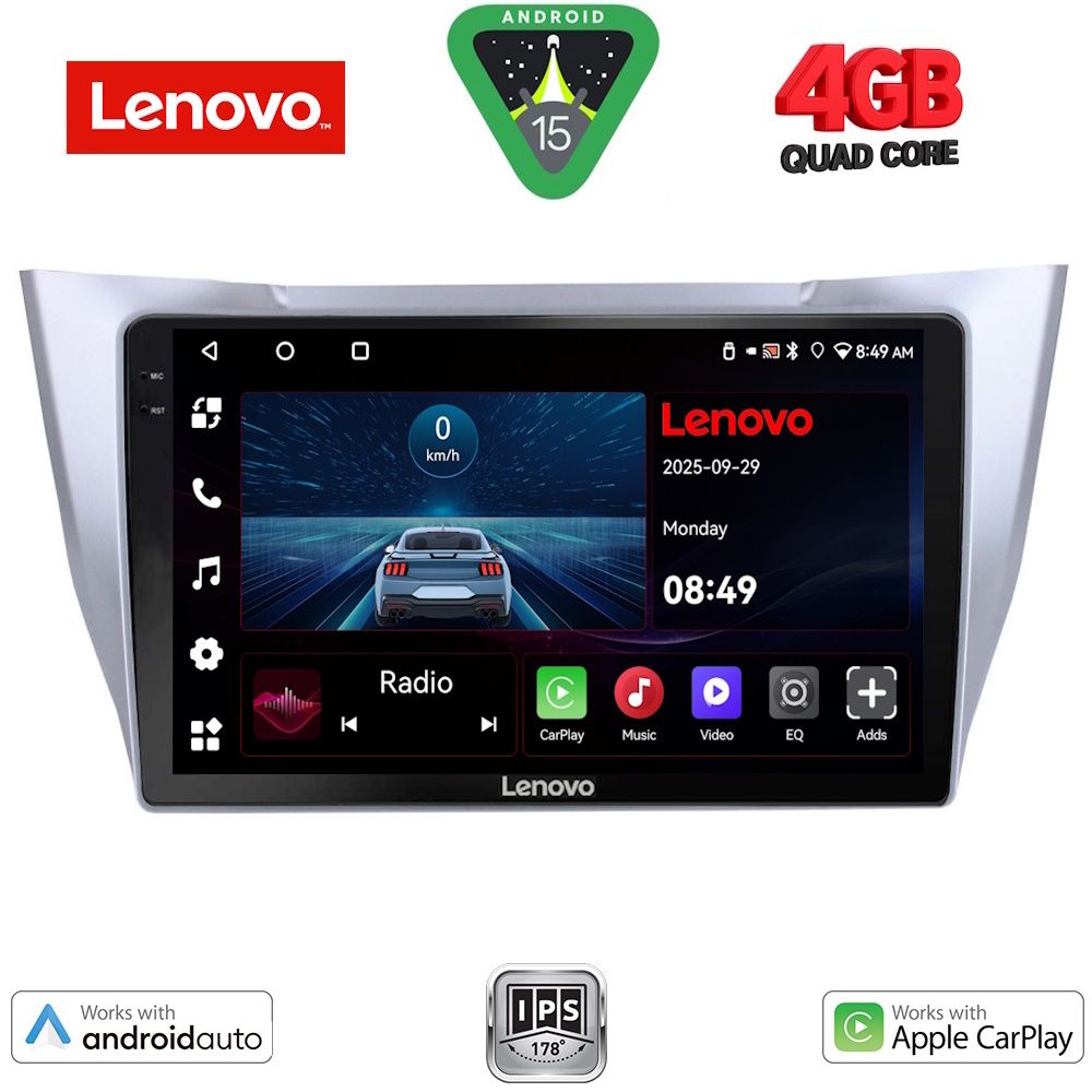 LENOVO LVE 8345SL_CPAA (10inc) MULTIMEDIA TABLET for LEXUS RX 300 – 400 mod. 2003-2008