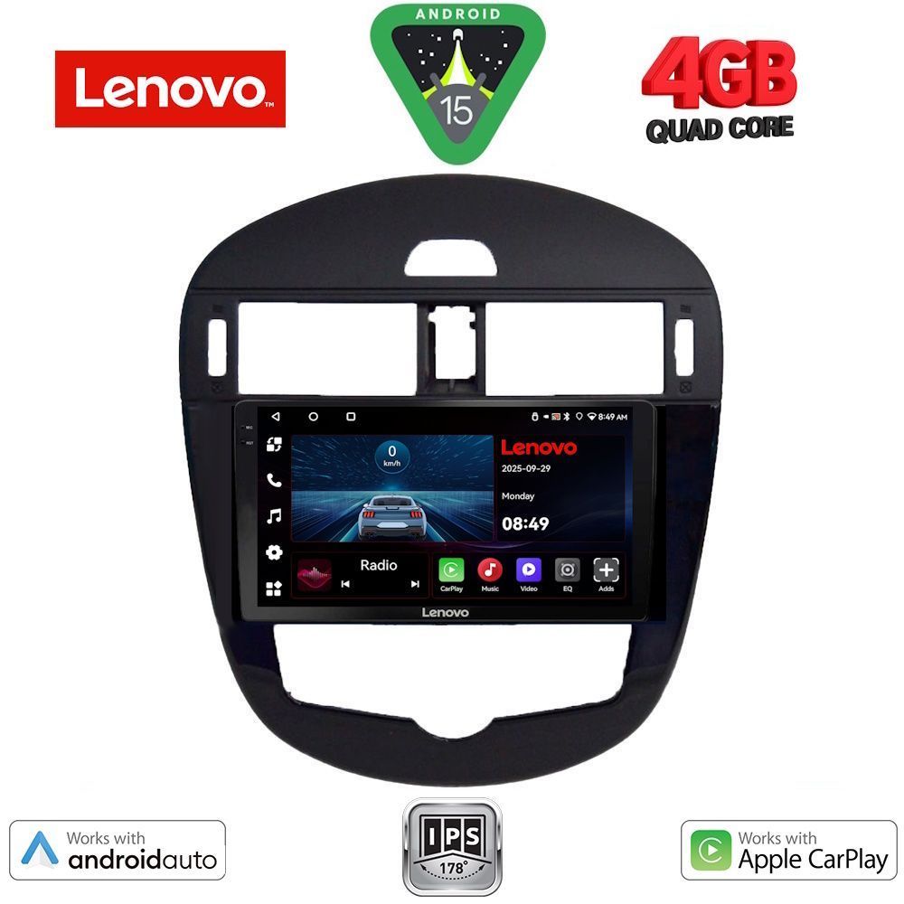 LENOVO LVE 8470_CPAA CLIMA (9inc) MULTIMEDIA TABLET for NISSAN PULSAR mod. 2014-2019