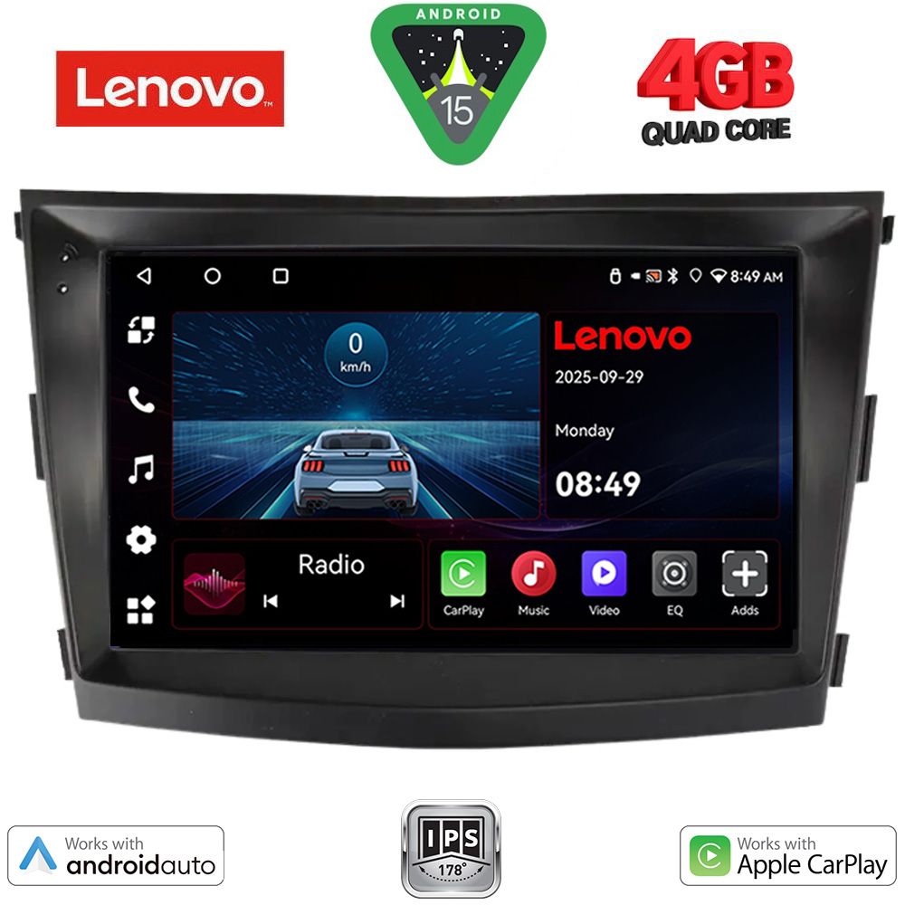 LENOVO LVE 8658_CPAA (9inc) MULTIMEDIA TABLET for SSANGYONG TIVOLI mod. 2016-2024