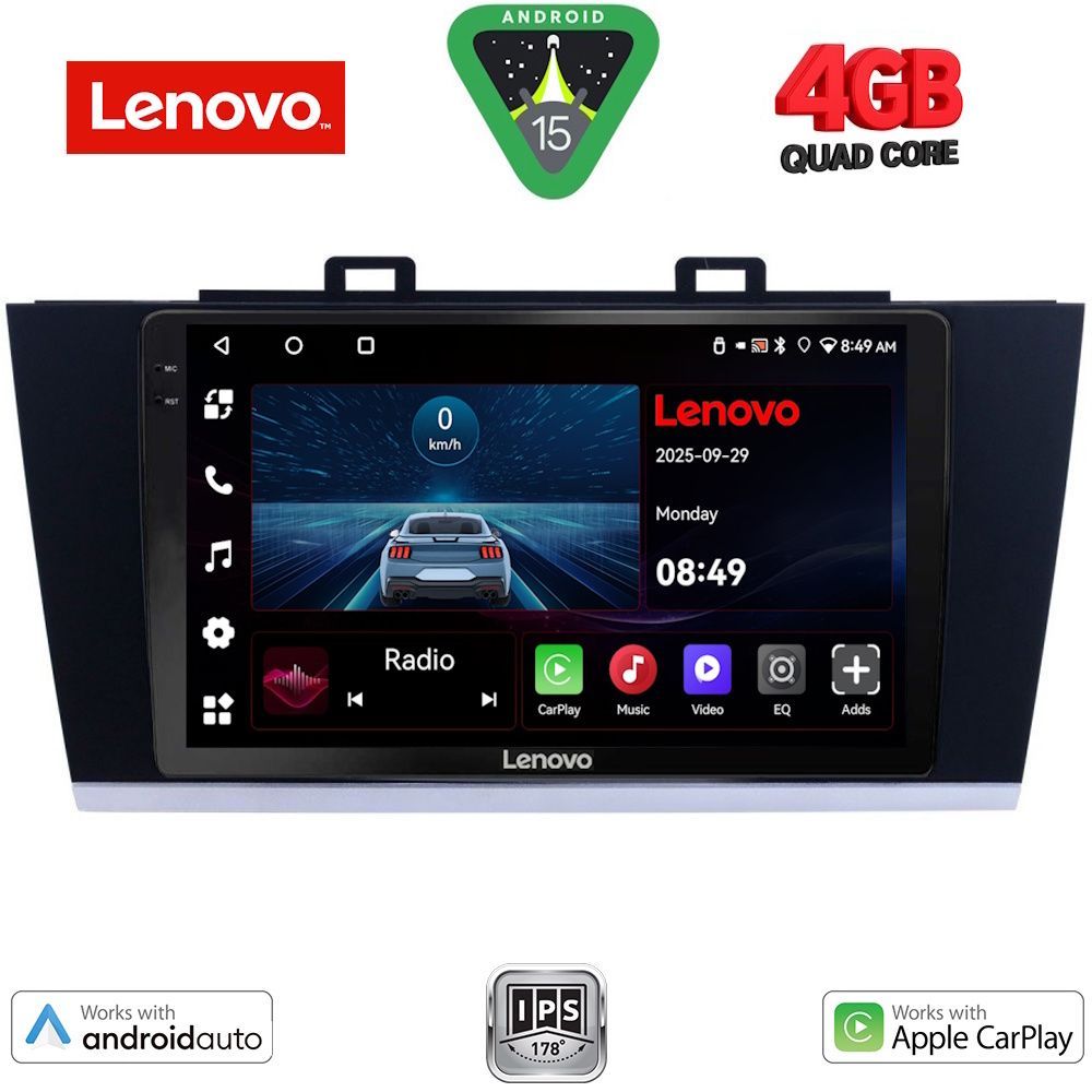 LENOVO LVE 8668_CPAA (9inc) MULTIMEDIA TABLET for SUBARU LEGACY – OUTBACK mod. 2014-2019