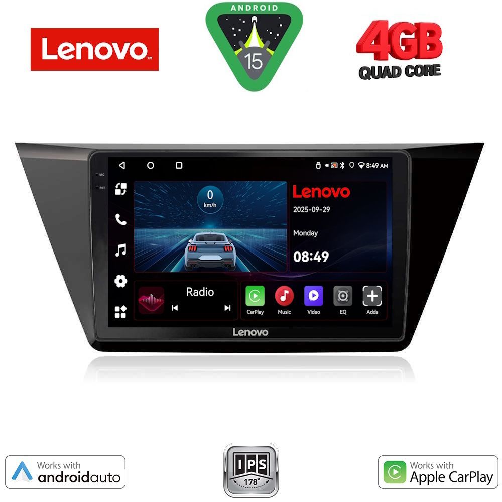 LENOVO LVE 8769_CPAA (10inc) MULTIMEDIA TABLET for VW TOURAN mod. 2016-2026