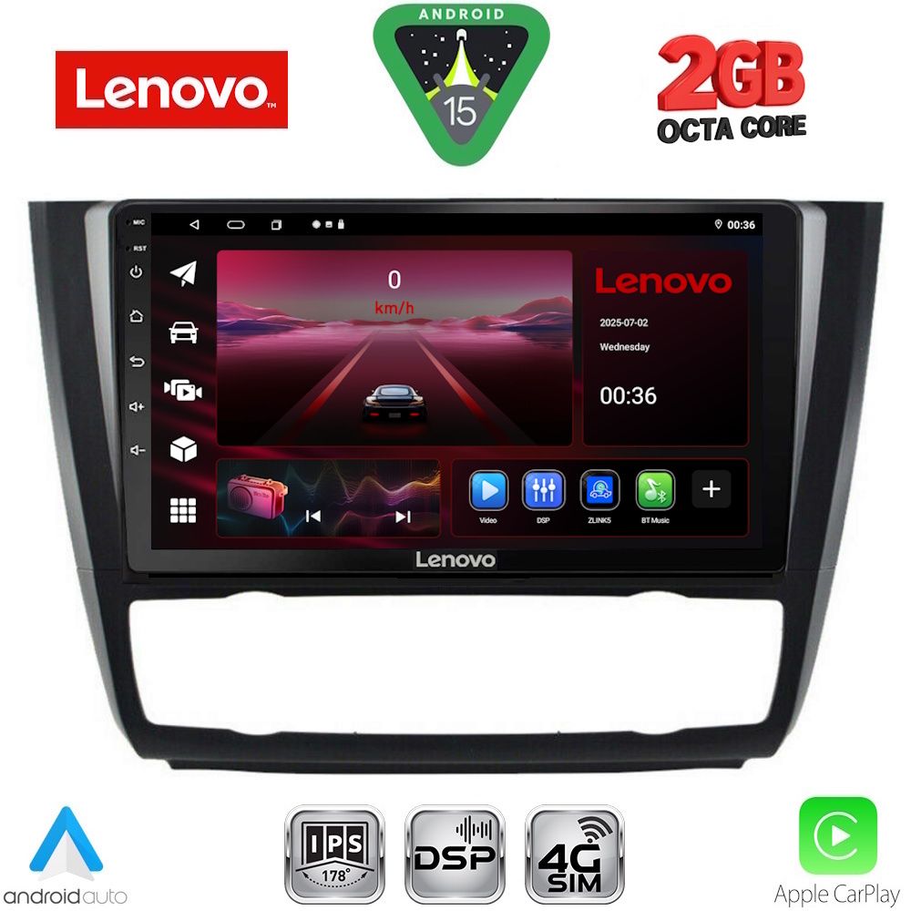 LENOVO LVF 5040_CPA CLIMA (9inc) MULTIMEDIA TABLET for BMW S.1  E81-82-87-88 mod. 2004-2013