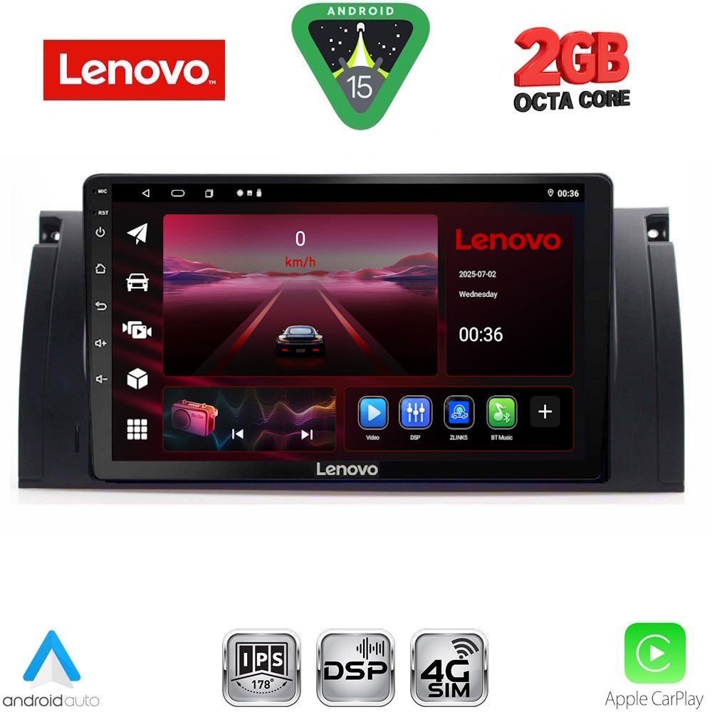 LENOVO LVF 5045_CPA (9inc) MULTIMEDIA TABLET for BMW Series 5 (E39) mod. 1997-2005 | X5 (E53) mod. 1999-2006