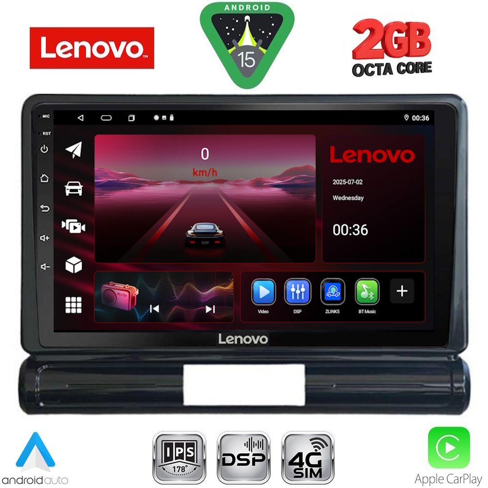 LENOVO LVF 5093M_CPA (9inc) MULTIMEDIA TABLET for CITROEN C3 - DS3 mod. 2016-2024 Med Version