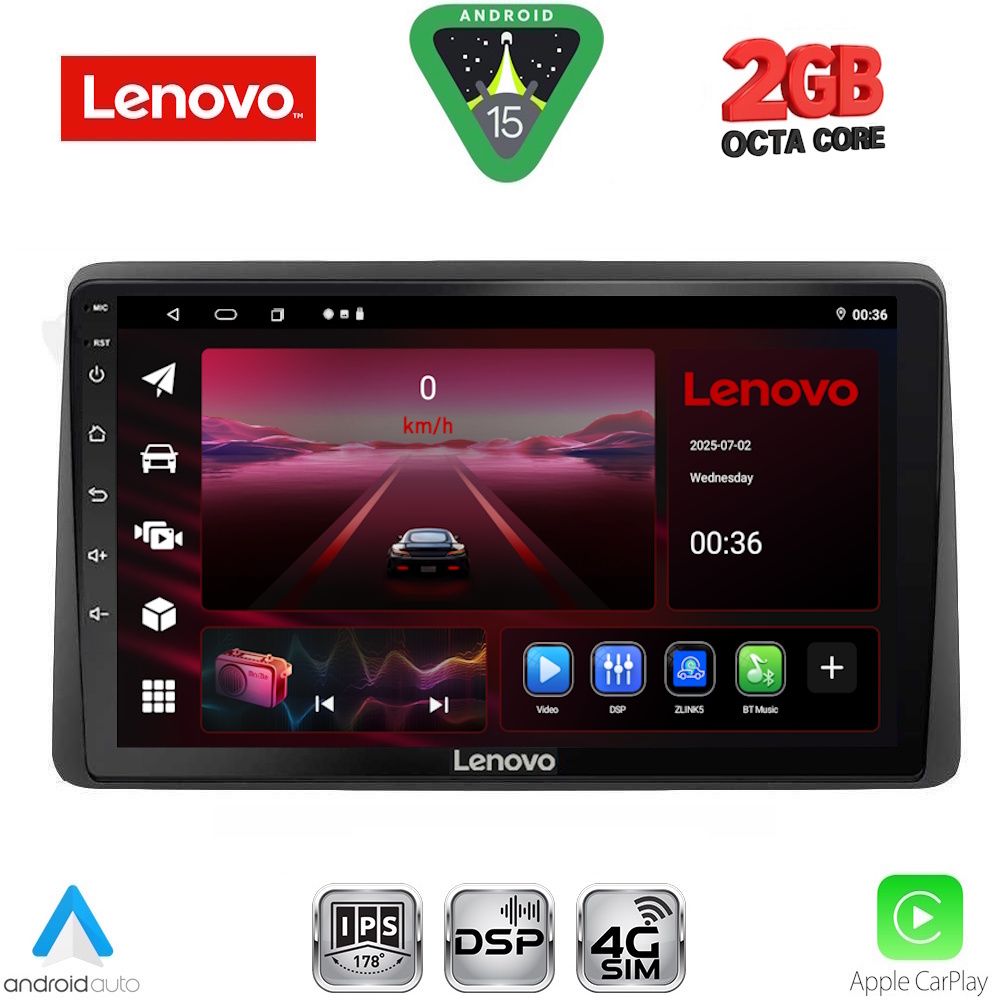 LENOVO LVF 5104_CPA (10inc) MULTIMEDIA TABLET for DACIA DUSTER mod. 2019-2026