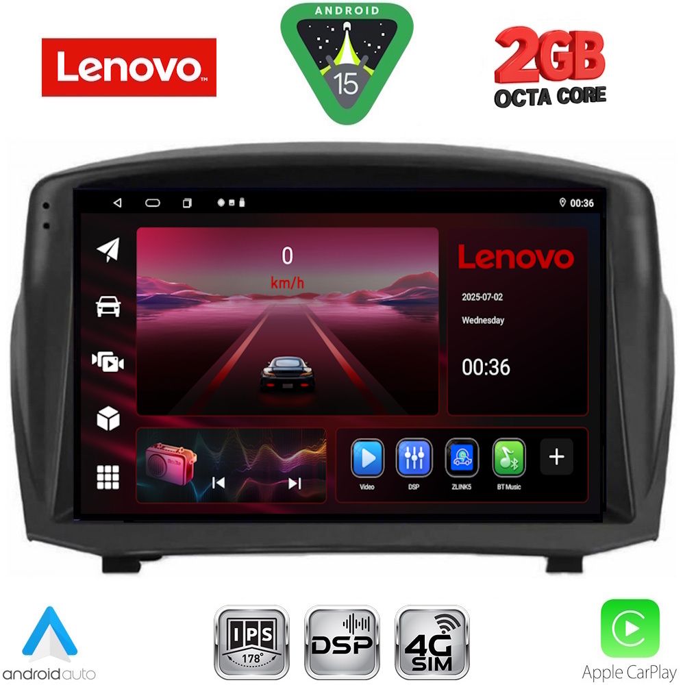 LENOVO LVF 5154B_CPA (9inc) MULTIMEDIA TABLET for FORD FIESTA mod. 2008-2017