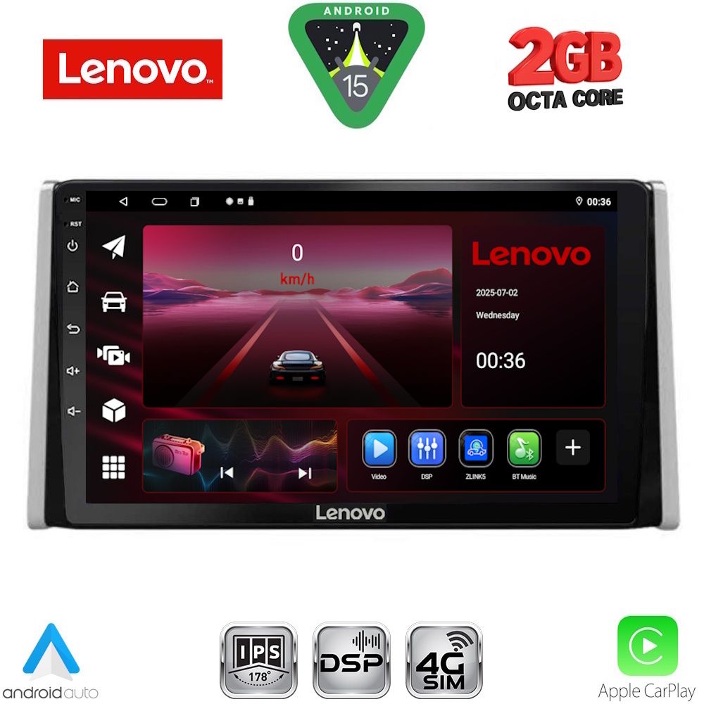 LENOVO LVF 5734_CPA (10inc) MULTIMEDIA TABLET for TOYOTA RAV 4 mod. 2019-2025