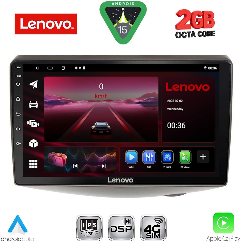 LENOVO LVF 5735_CPA (9inc) MULTIMEDIA TABLET for TOYOTA YARIS mod. 1999-2006