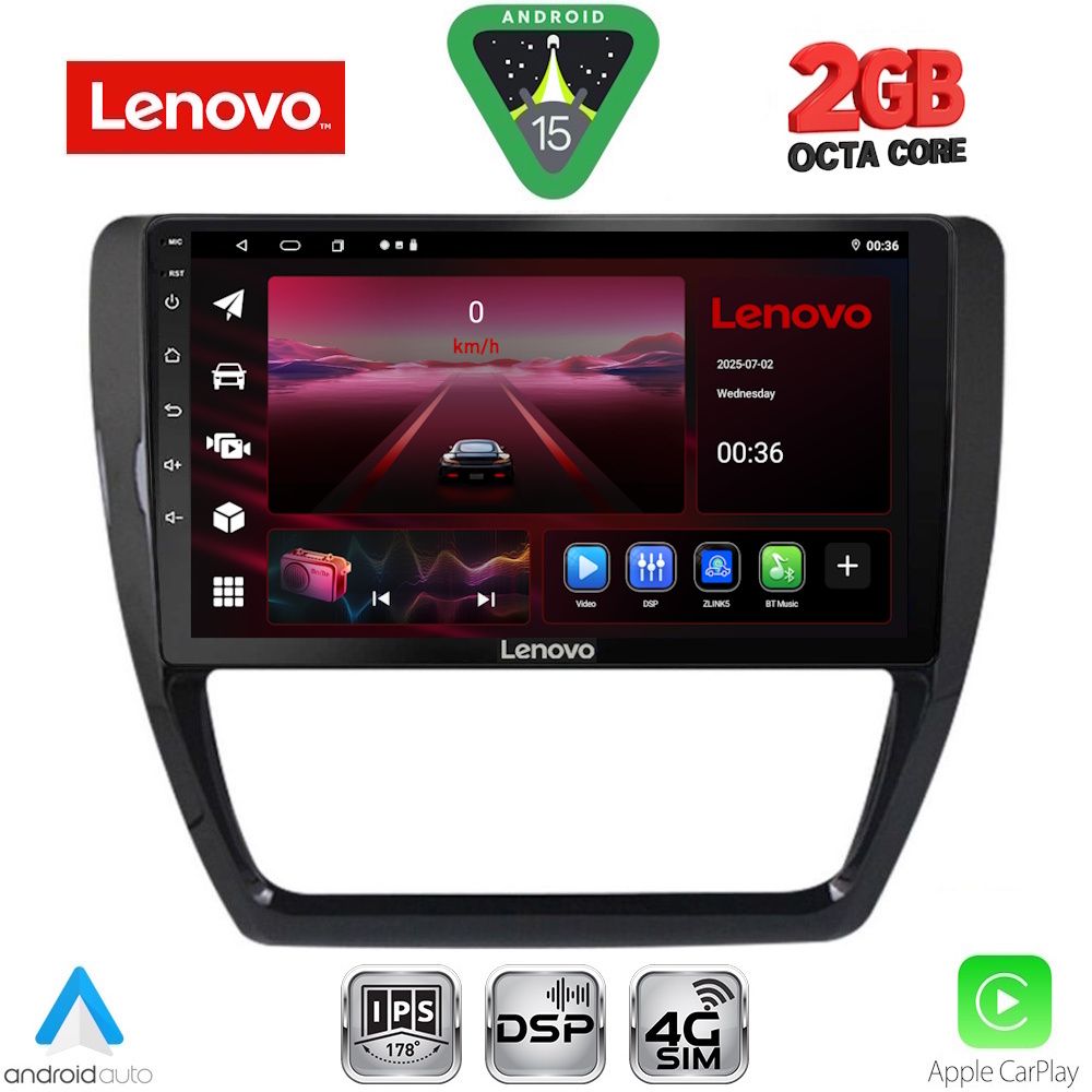 LENOVO LVF 5741_CPA (10inc) MULTIMEDIA TABLET for VW JETTA mod. 2010-2016