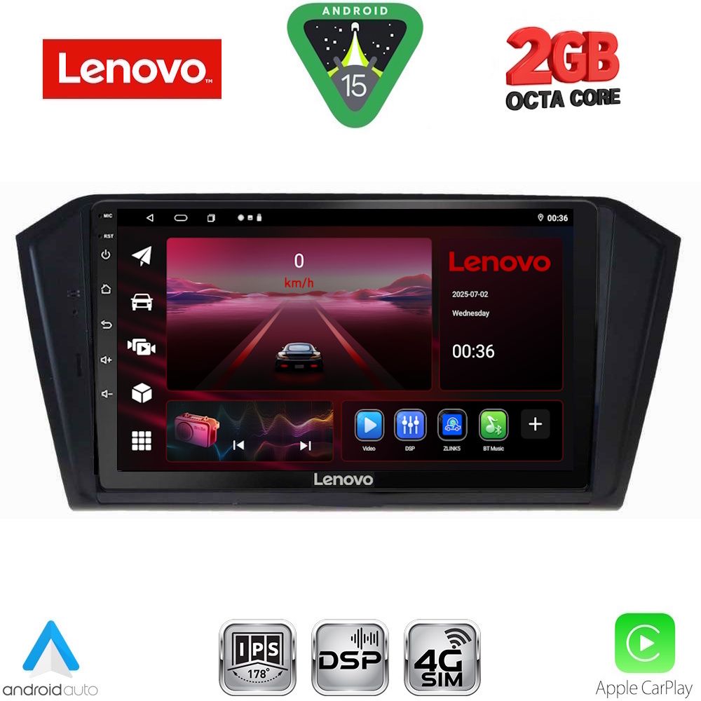 LENOVO LVF 5750_CPA (10inc) MULTIMEDIA TABLET for VW PASSAT mod. 2016-2022