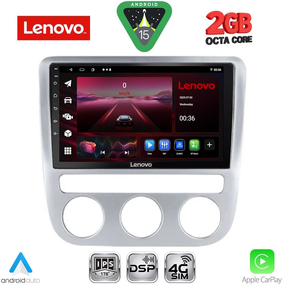 LENOVO LVF 5752_CPA CLIMA (9inc) MULTIMEDIA TABLET for VW EOS mod. 2006-2016 - SCIROCCO mod. 2008-2010