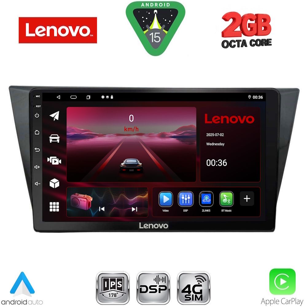 LENOVO LVF 5761_CPA (10inc) MULTIMEDIA TABLET for VW TIGUAN mod. 2016-2024
