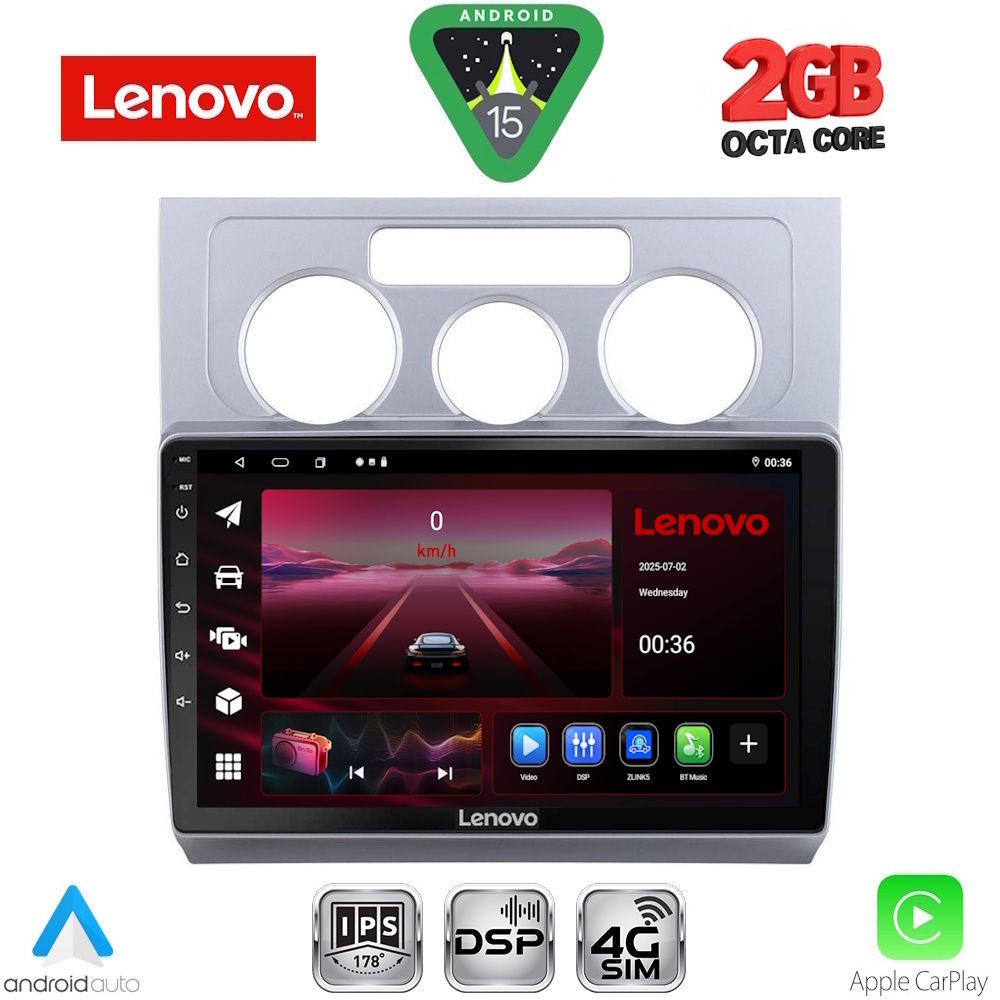 LENOVO LVF 5767_CPA A/C (10inc) MULTIMEDIA TABLET for VW TOURAN mod. 2003-2010
