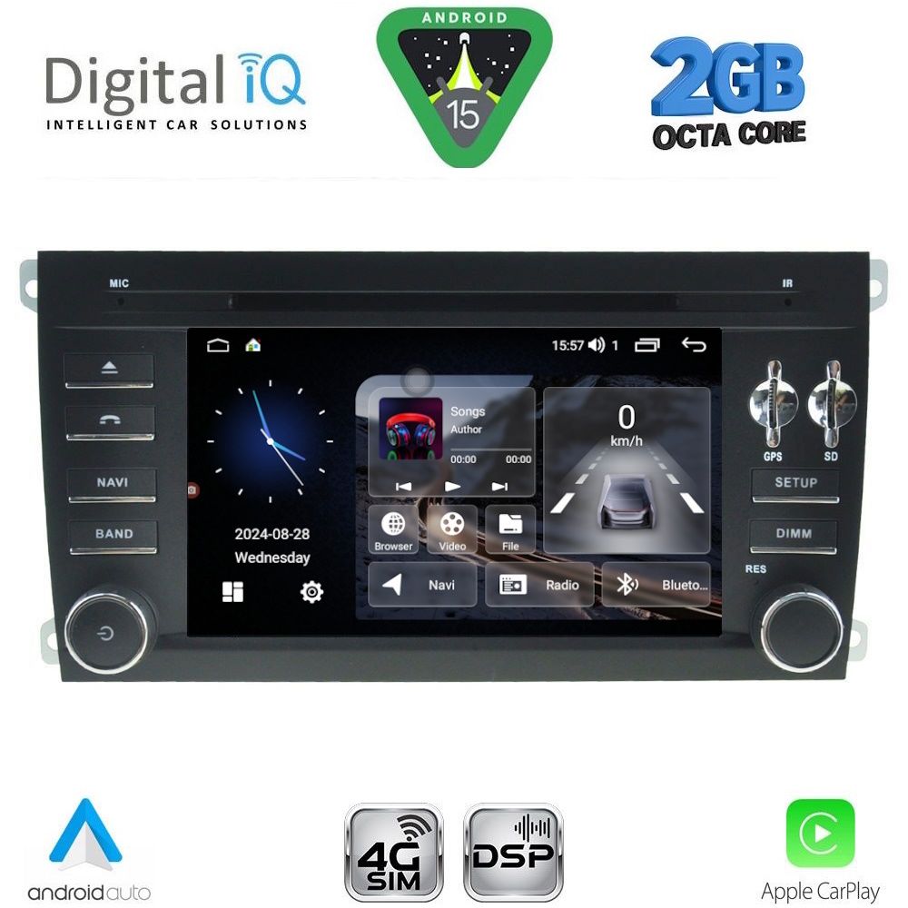DIGITAL IQ MSF 343_CPA (7" DECK) MULTIMEDIA PORSCHE CAYENNE mod. 2002-2011