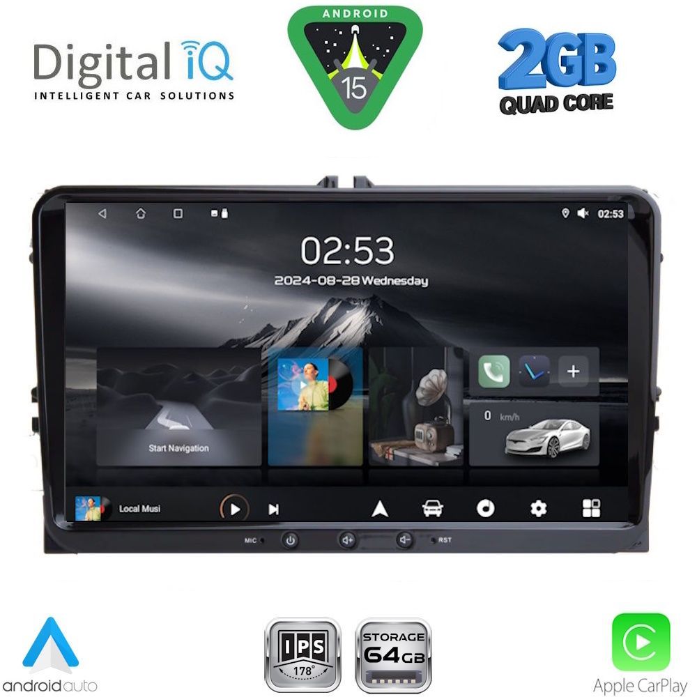 DIGITAL IQ RSD 190_CPA (9inc) MULTIMEDIA TABLET for SEAT - SKODA - VW mod. 2004-2014
