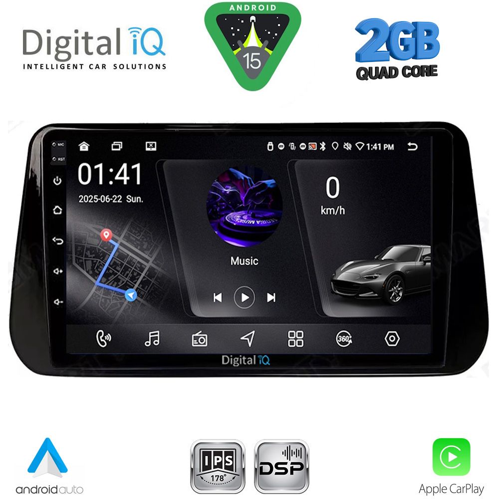 DIGITAL IQ RSF 4238B_CPA (10inc) MULTIMEDIA TABLET for HYUNDAI IX45 - SANTA FE mod. 2021-2023