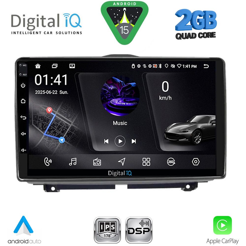 DIGITAL IQ RSF 4338_CPA (9inc) MULTIMEDIA TABLET for LADA GRANTA mod. 2012-2026