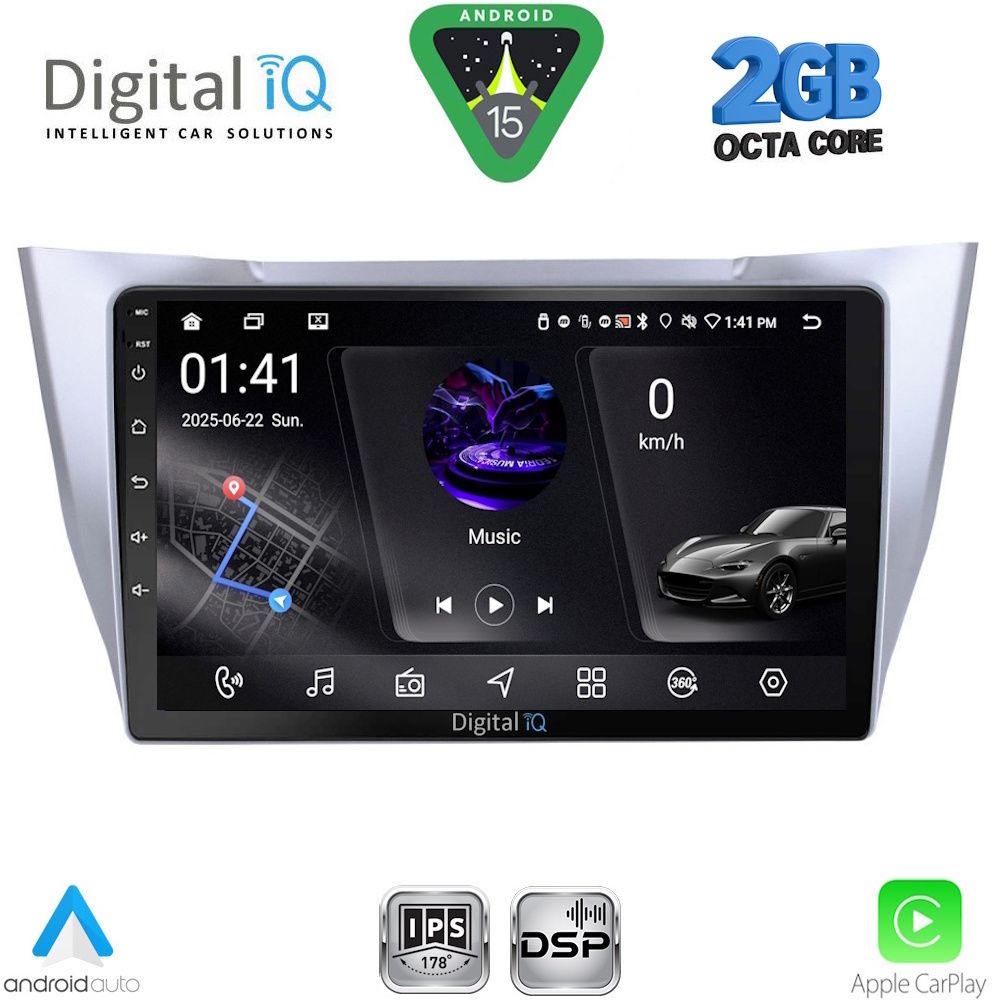 DIGITAL IQ RSF 4345SL_CPA (10inc) MULTIMEDIA TABLET for LEXUS RX 300 – 400 mod. 2003-2008