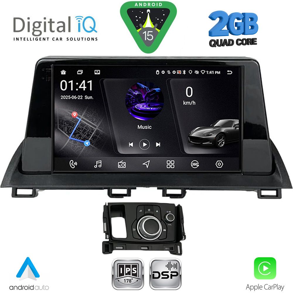 DIGITAL IQ RSF 4386_CPA (9inc) MULTIMEDIA TABLET for MAZDA CX4 mod. 2016-2025
