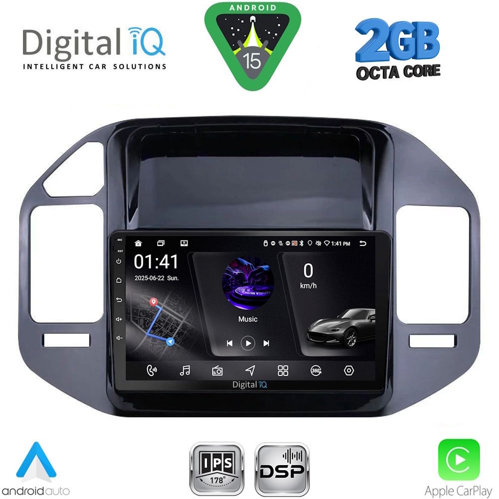 DIGITAL IQ RSF 4444_CPA (9inc) MULTIMEDIA TABLET for MITSUBISHI PAJERO mod. 1999-2006