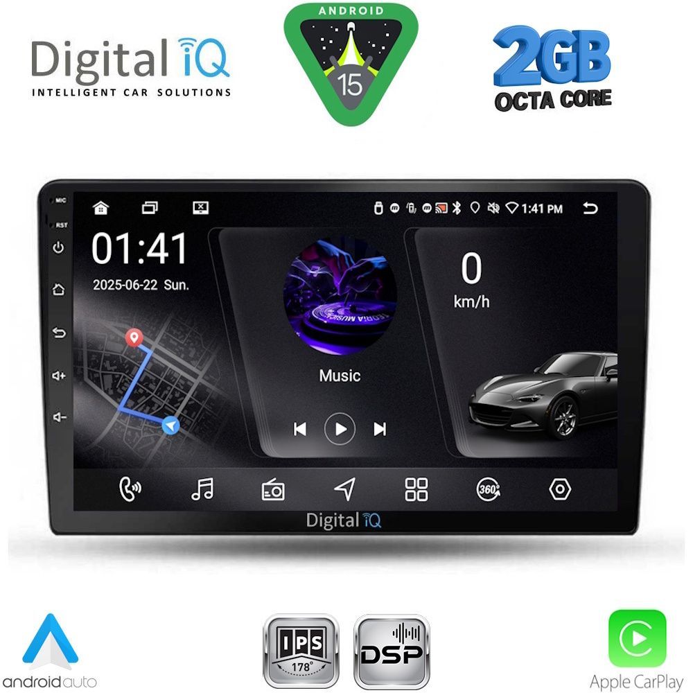 DIGITAL IQ RSF 4711A_CPA (9inc) MULTIMEDIA TABLET for TOYOTA COROLLA VERSO mod. 2000-2004