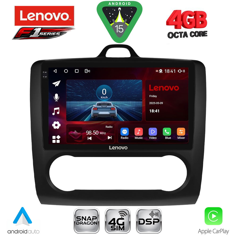 LENOVO SSQ 9156BL_CPA CLIMA (9inc) MULTIMEDIA TABLET for FORD FOCUS mod. 2005-2012 (BLACK)