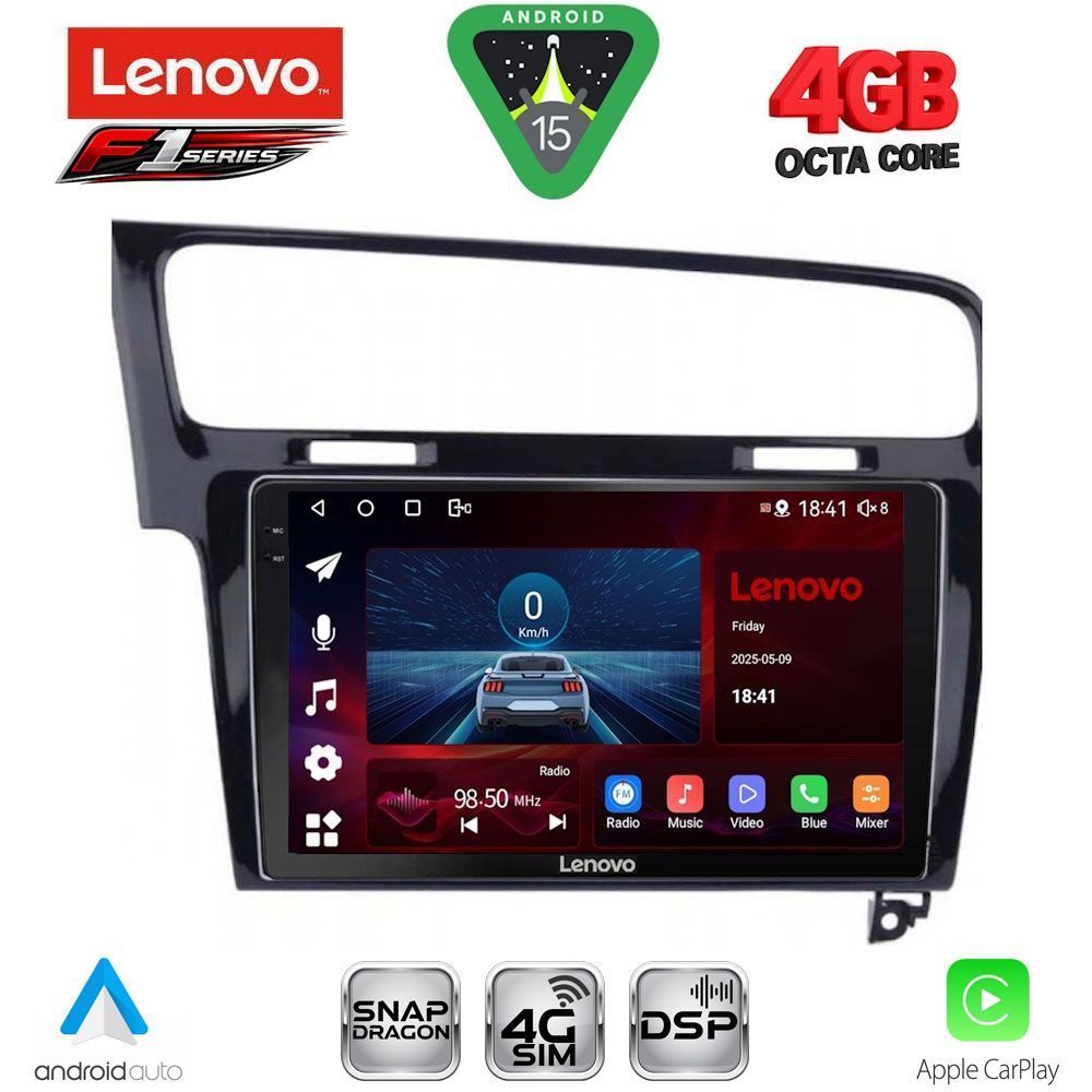 LENOVO SSQ 9747BL_CPA (10inc) MULTIMEDIA TABLET for VW GOLF 7 mod. 2013-2020