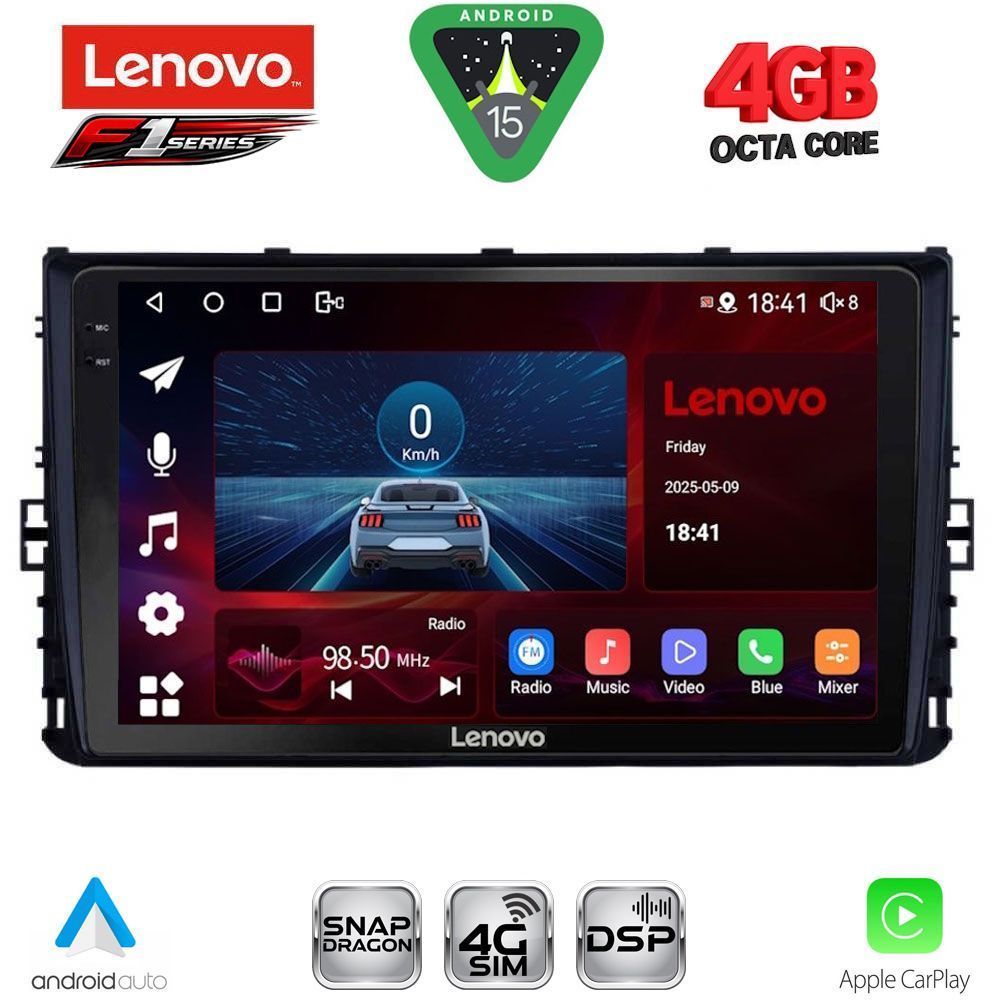 LENOVO SSQ 9758_CPA (9inc) MULTIMEDIA TABLET for VW POLO – TROC – TCROSS mod. 2017-2026