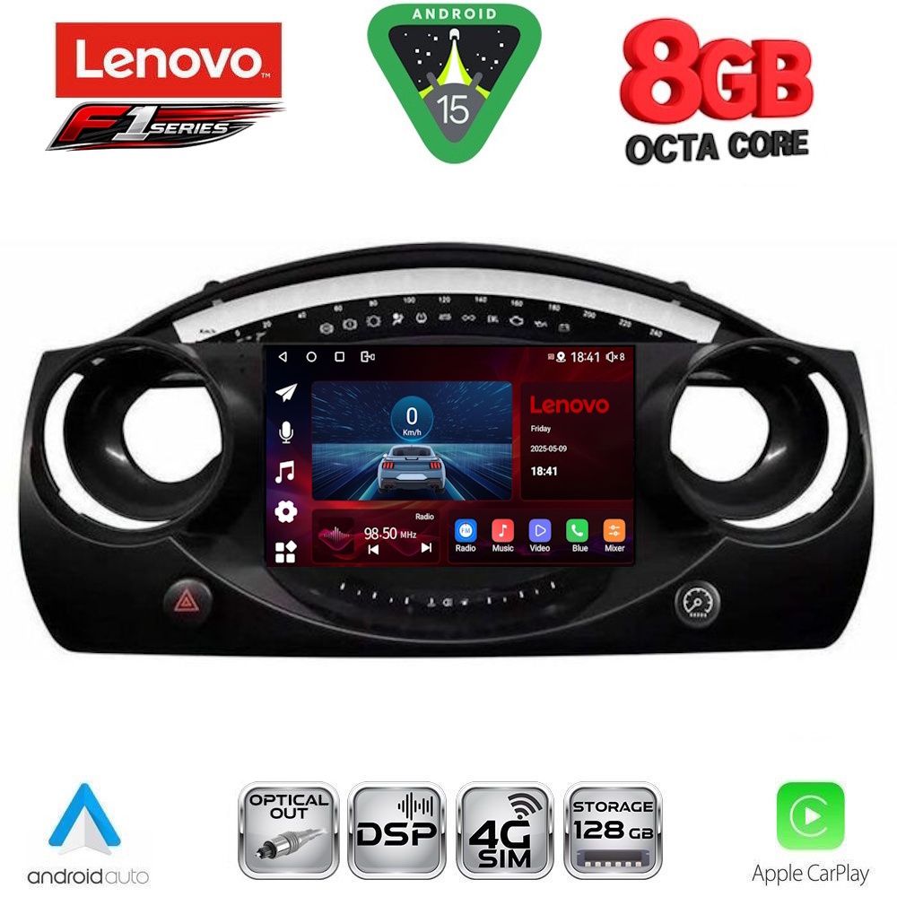 LENOVO SSR 10063_CPA (9inc) MULTIMEDIA TABLET for MINI COOPER (R50-R52-R53) mod. 2000-2006