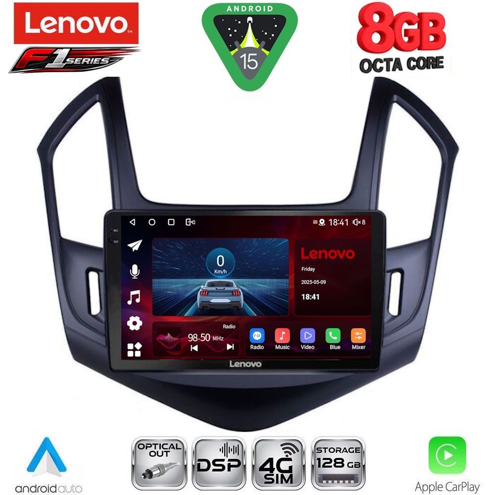 LENOVO SSR 10077_CPA (9inc) MULTIMEDIA TABLET for CHEVROLET CRUZE mod. 2013-2015