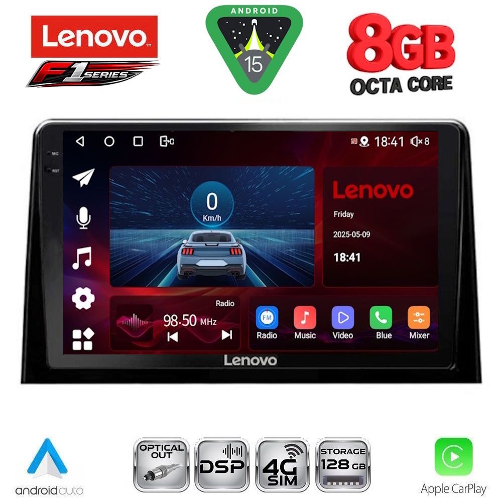LENOVO SSR 10082_CPA (10inc) MULTIMEDIA TABLET for CITROEN BERLINGO – OPEL COMBO – PEUGEOT PARTNER – TOYOTA PROACE mod. 2018-2026 - FIAT DOBLO mod. 2022-2026