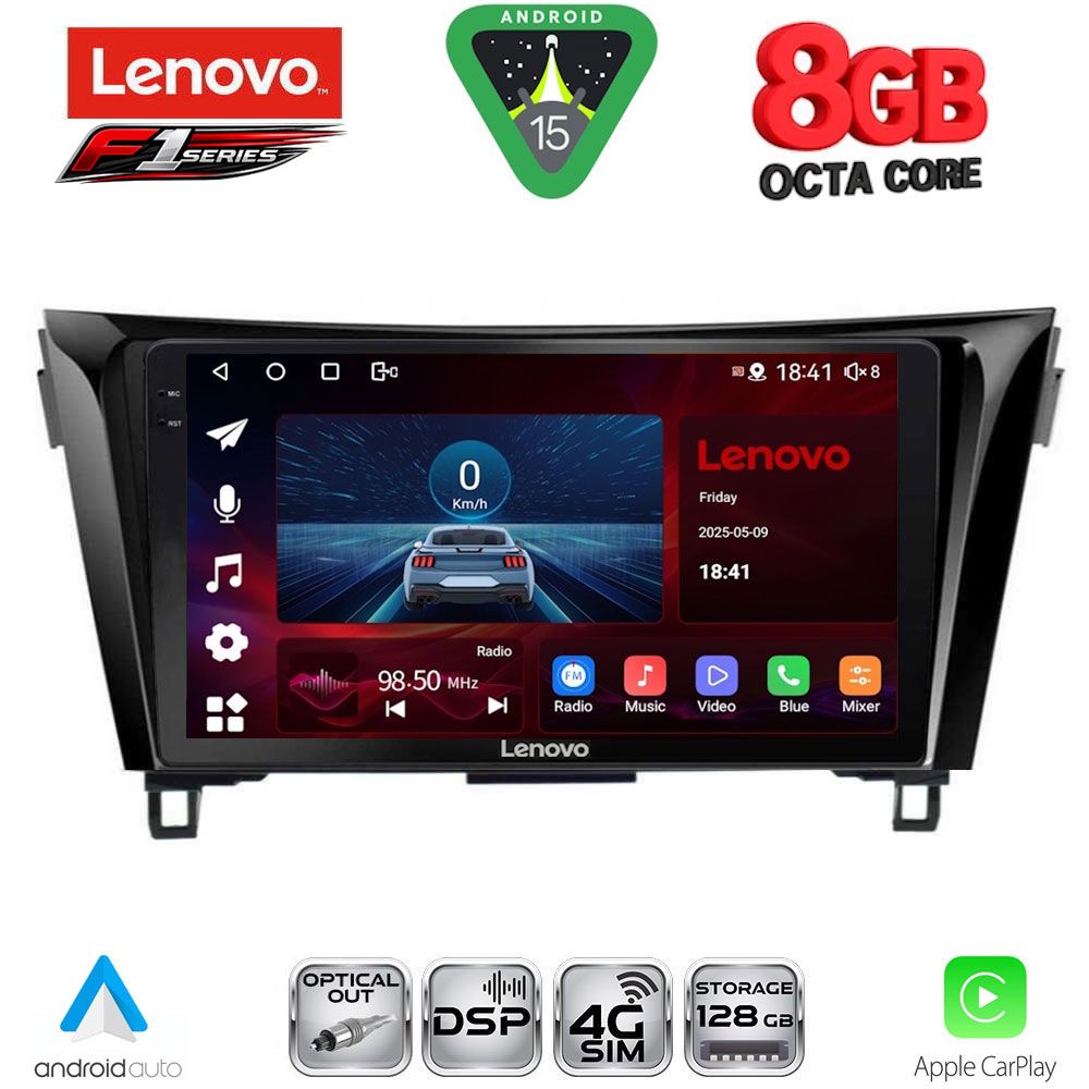 LENOVO SSR 10468_CPA (10inc) MULTIMEDIA TABLET for NISSAN QASHQAI - XTRAIL mod. 2014-2021