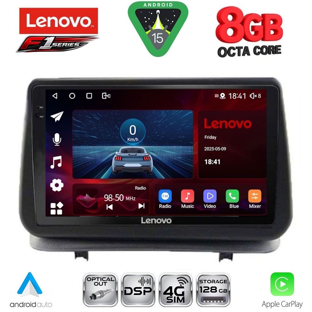 LENOVO SSR 10543_CPA (9inc) MULTIMEDIA TABLET for RENAULT CLIO mod. 2005-2011