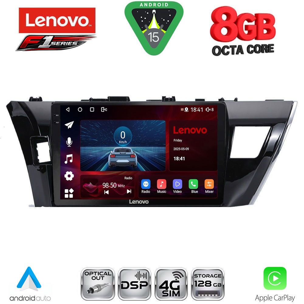 LENOVO SSR 10714_CPA (10inc) MULTIMEDIA TABLET for TOYOTA COROLLA mod. 2013-2016