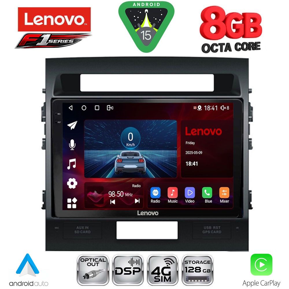 LENOVO SSR 10724_CPA (10inc) MULTIMEDIA TABLET for TOYOTA LAND CRUISER mod. 2008-2015