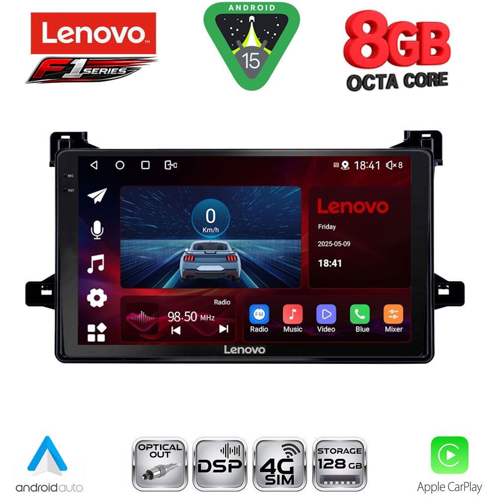 LENOVO SSR 10727_CPA (9inc) MULTIMEDIA TABLET for TOYOTA PRIUS mod. 2016-2020