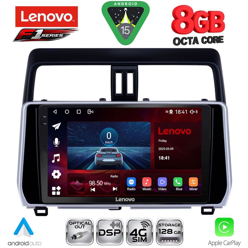 LENOVO SSR 10739_CPA (10inc) MULTIMEDIA TABLET for TOYOTA LAND CRUISER mod. 2019-2023