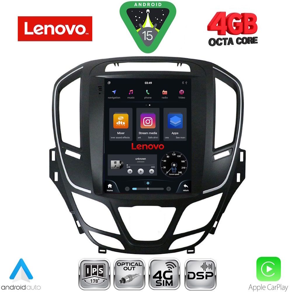 LENOVO SSX 9915_CPA TESLA STYLE for OPEL INSIGNIA II mod. 2014-2017