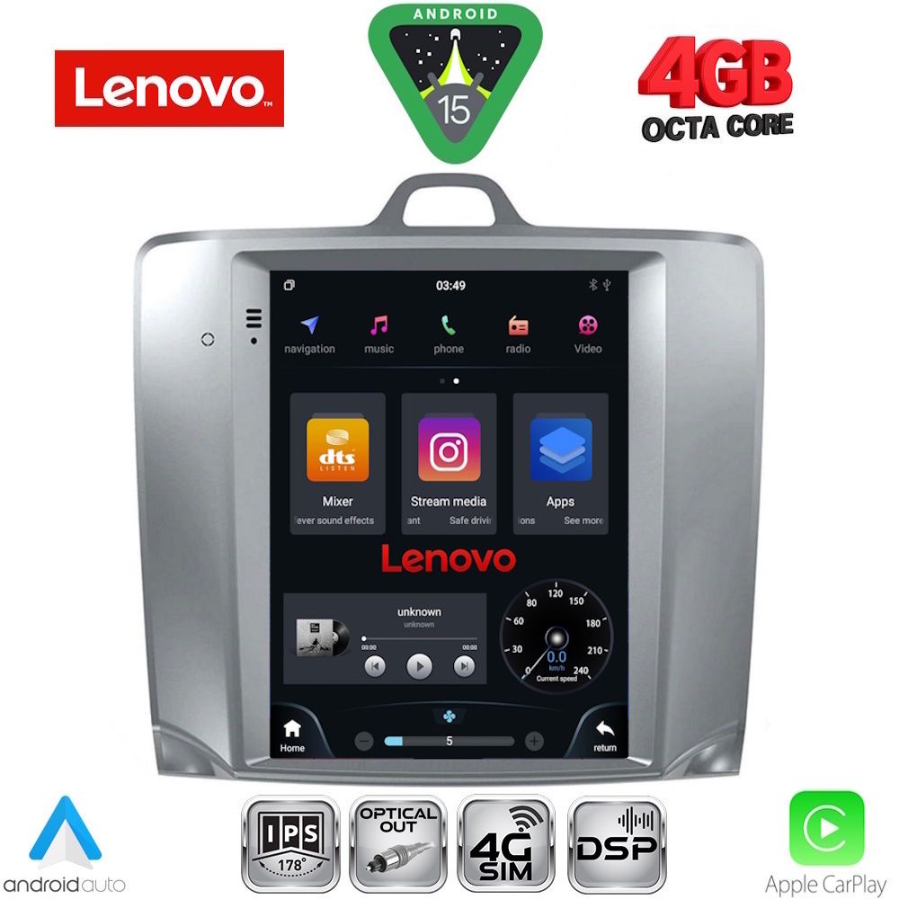 LENOVO SSX 9956_CPA TESLA STYLE for FORD FOCUS mod. 2004-2011