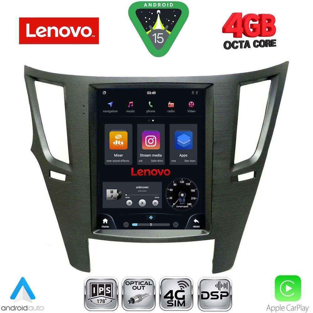 LENOVO SSX 9962_CPA TESLA STYLE  for SUBARU LEGACY - OUTBACK mod. 2009-2014